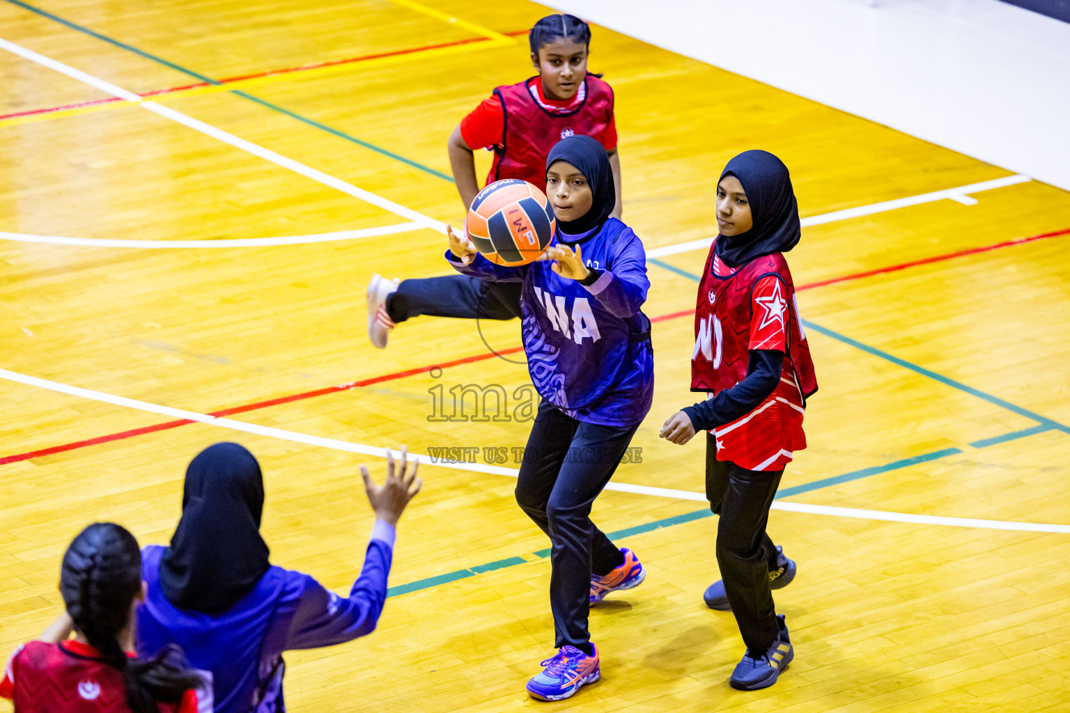 Day 2 of 25th Inter-School Netball Tournament was held in Social Center at Male', Maldives on Saturday, 10th August 2024. Photos: Nausham Waheed / images.mv