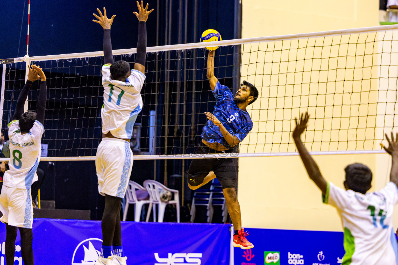 Finals of Interschool Volleyball Tournament 2024 was held in Social Center at Male', Maldives on Friday, 6th December 2024. Photos: Nausham Waheed / images.mv