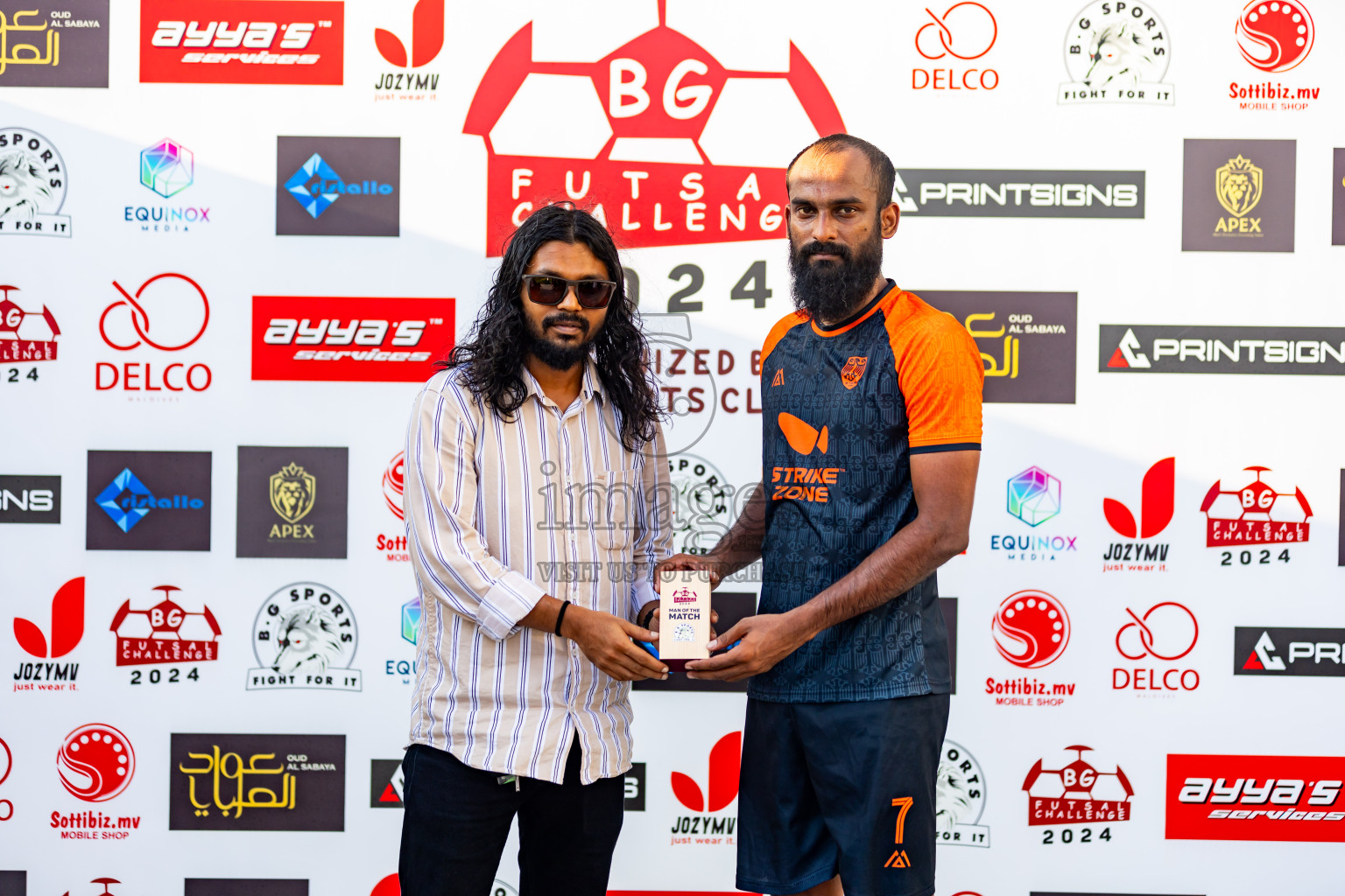 FC Calms vs FC Calms Blue in Day 7 of BG Futsal Challenge 2024 was held on Monday, 18th March 2024, in Male', Maldives Photos: Nausham Waheed / images.mv