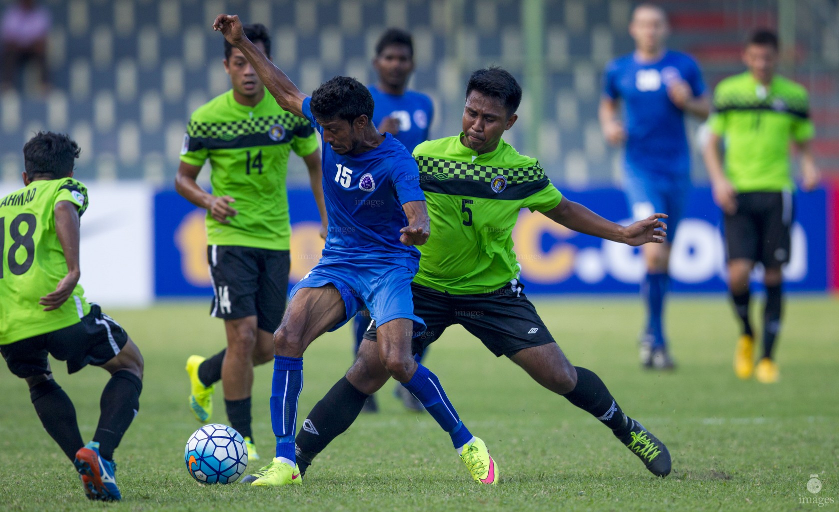 NEW RADIANT SC  VS BALESTIER KHALSA FC Maldives, Male', Tuesday, February 23, 2016. (Images.mv Photo: Mohamed Ahsan)