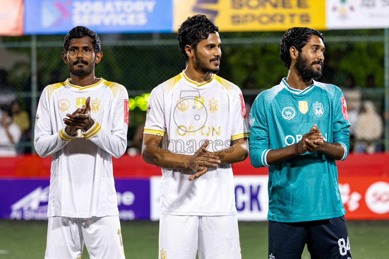 B Fehendhoo VS B Eydhafushi in Day 21 of Golden Futsal Challenge 2025 was held on Saturday, 25 January 2025, in Hulhumale', Maldives. 
Photos: Hassan Simah / images.mv