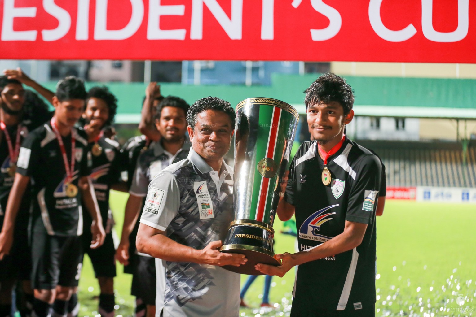 Presidents Cup final match between Eagles and TC Sports Club in Male', Maldives, Tuesday, November 29, 2016. Eagles won the match by 1 - 0 (Images.mv Photo/ Hussain Sinan).