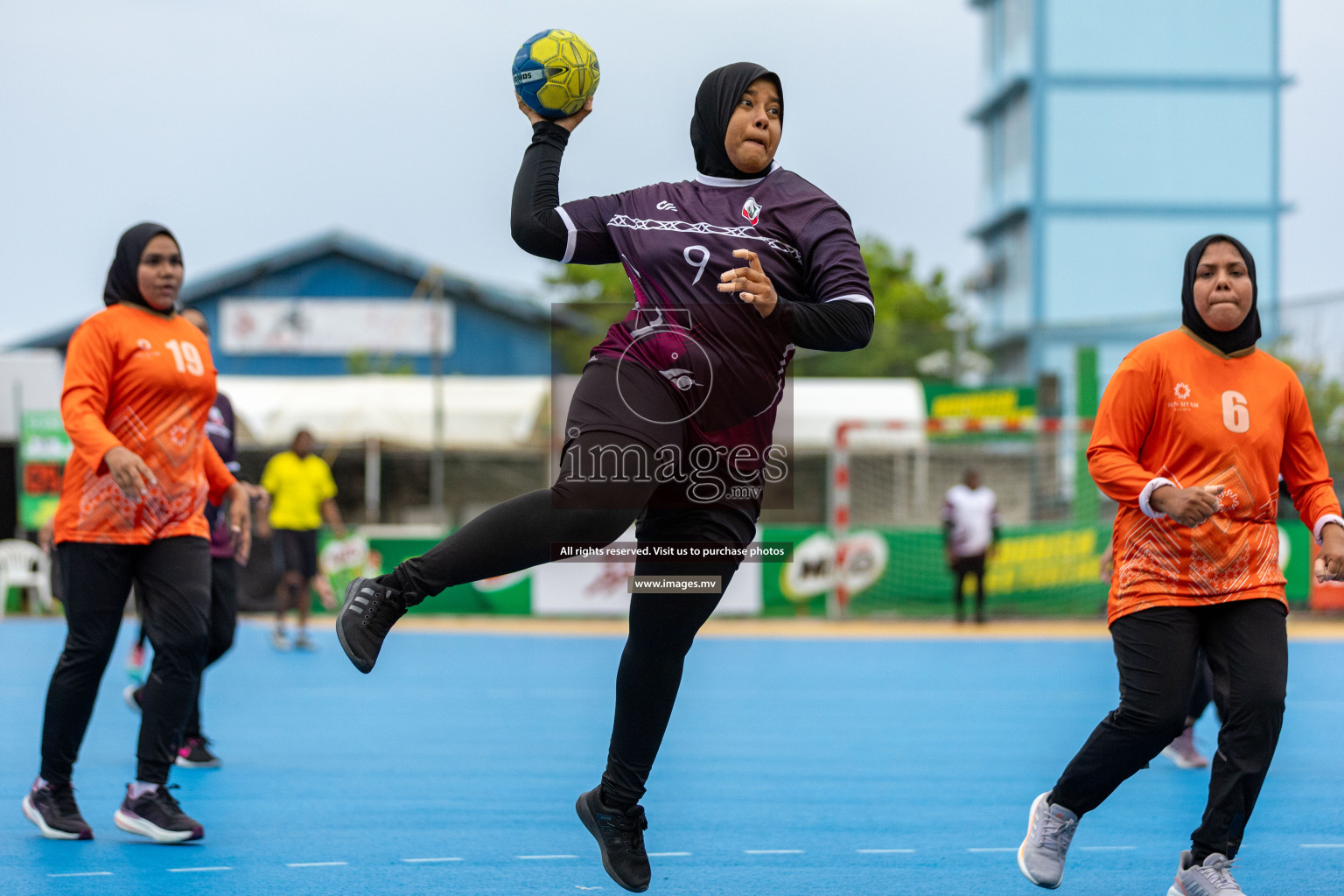 Day 5 of 7th Inter-Office/Company Handball Tournament 2023, held in Handball ground, Male', Maldives on Tuesday, 19th September 2023 Photos: Nausham Waheed/ Images.mv