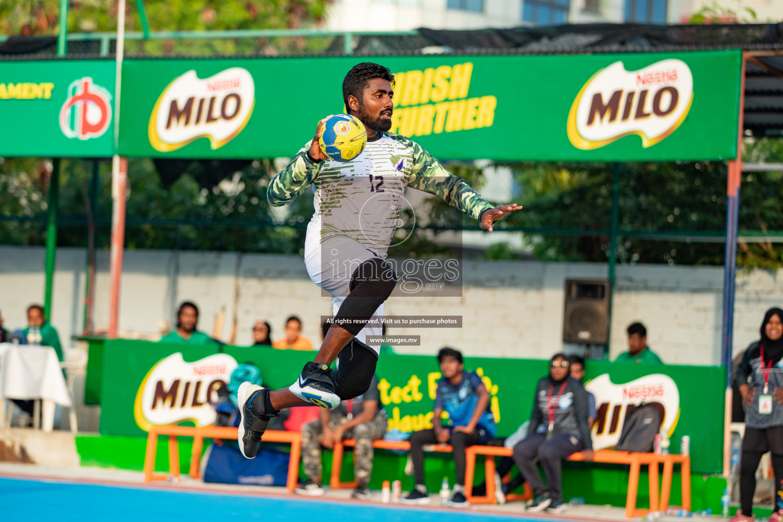 Milo 8th National Handball Tournament Day 4, 18th December 2021, at Handball Ground, Male', Maldives. Photos by Hassan Simah