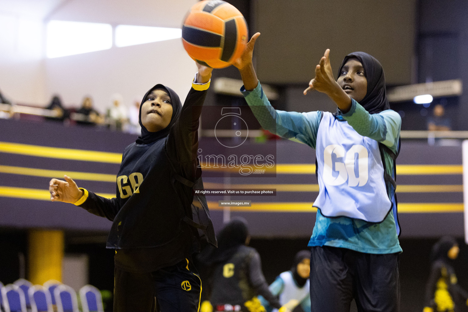 Day 10 of 24th Interschool Netball Tournament 2023 was held in Social Center, Male', Maldives on 5th November 2023. Photos: Nausham Waheed / images.mv