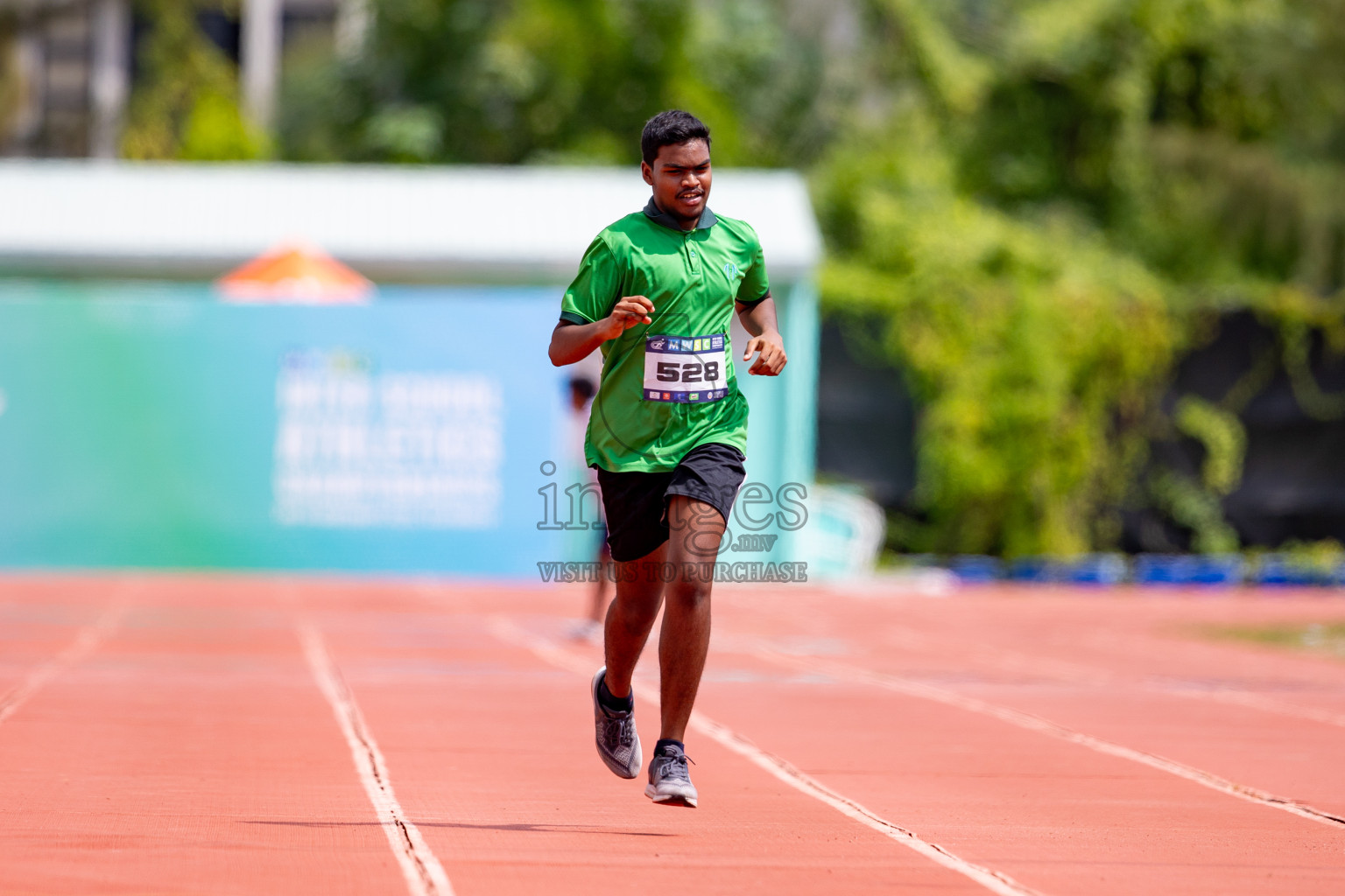 Day 3 of MWSC Interschool Athletics Championships 2024 held in Hulhumale Running Track, Hulhumale, Maldives on Monday, 11th November 2024. 
Photos by: Hassan Simah / Images.mv