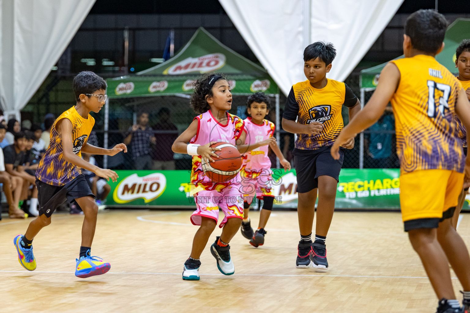 Milo 5 x 5 Junior Challenge 2025 - Basketball tournament held in Basketball Training Center, Male', Maldives on Thursday, 09th October 2025. 
Photo by: Hassan Simah / Images.mv