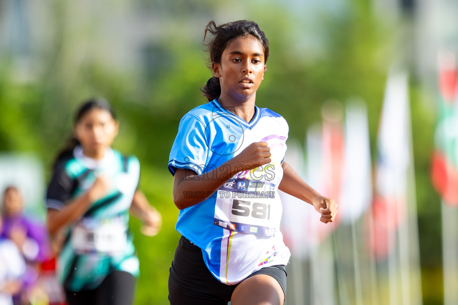 Day 1 of MWSC Interschool Athletics Championships 2024 held in Hulhumale Running Track, Hulhumale, Maldives on Saturday, 9th November 2024. 
Photos by: Ismail Thoriq / images.mv