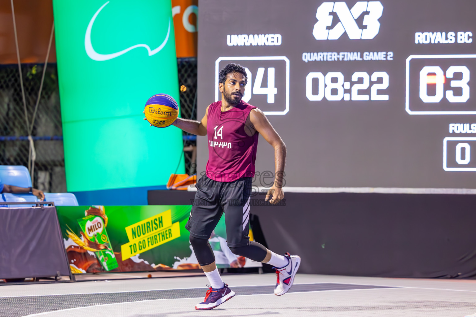 Day 6 of MILO Ramadan 3x3 Challenge 2024 was held in Ekuveni Outdoor Basketball Court at Male', Maldives on Sunday, 18th March 2024.
Photos: Ismail Thoriq / images.mv