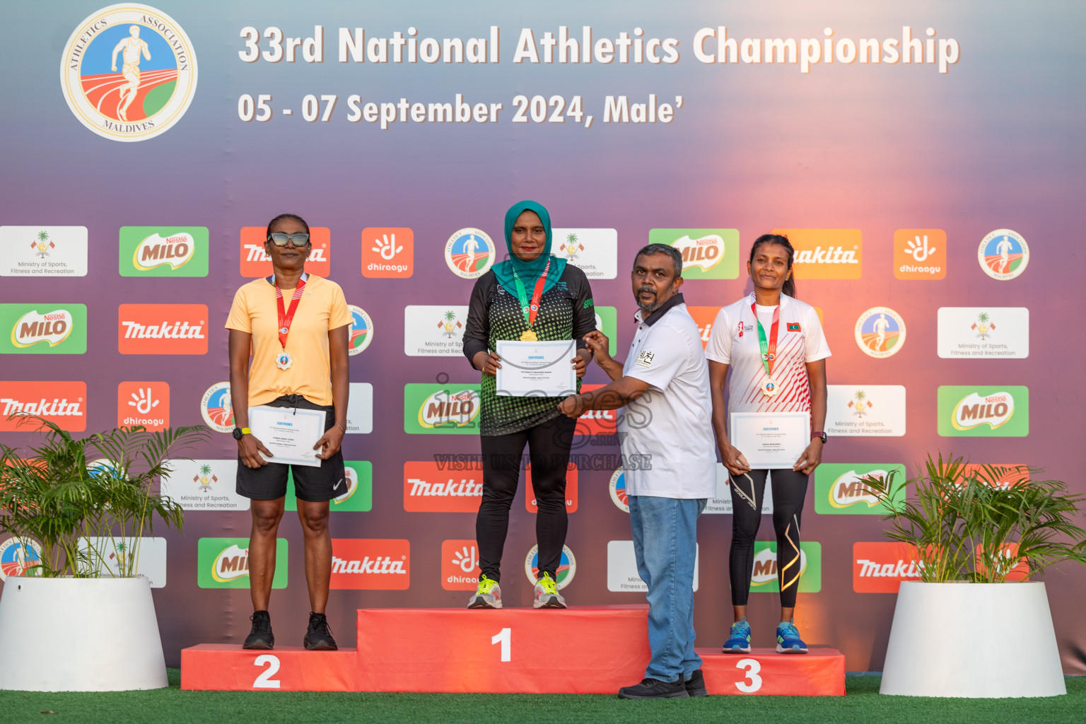 Day 1 of 33rd National Athletics Championship was held in Ekuveni Track at Male', Maldives on Thursday, 5th September 2024. Photos: Shuu Abdul Sattar / images.mv