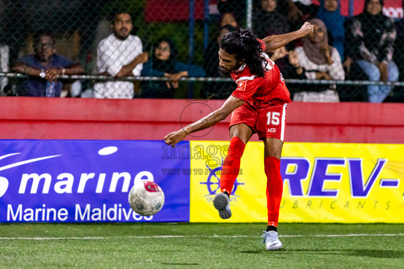 Th. Vilufushi  VS  Th. Gaadhiffushi in Day 20 of Golden Futsal Challenge 2024 was held on Saturday , 3rd February 2024 in Hulhumale', Maldives Photos: Nausham Waheed / images.mv