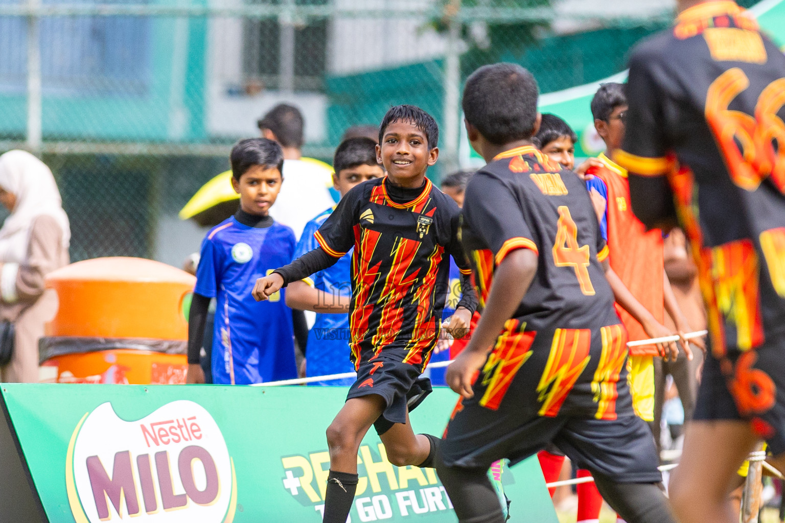Day 2 of MILO Academy Championship 2025 (U-12) was held at Henveiru Stadium in Male', Maldives on Friday, 2nd May 2025. Photos: Mohamed Mahfooz Moosa / images.mv