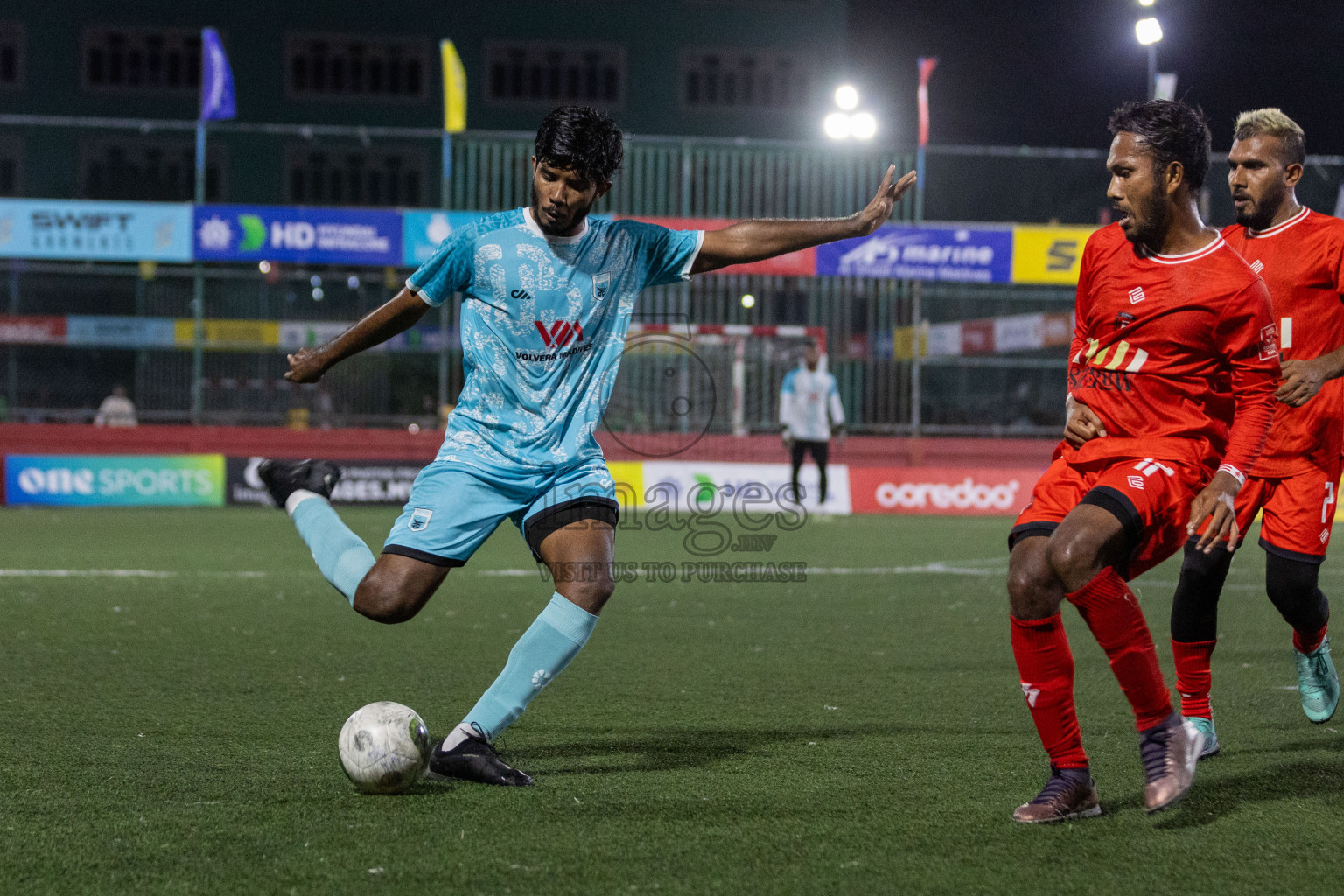 HA Filladhoo VS HA Dhidhdhoo in Day 13 of Golden Futsal Challenge 2024 was held on Saturday, 27th January 2024, in Hulhumale', Maldives Photos: Nausham Waheed / images.mv