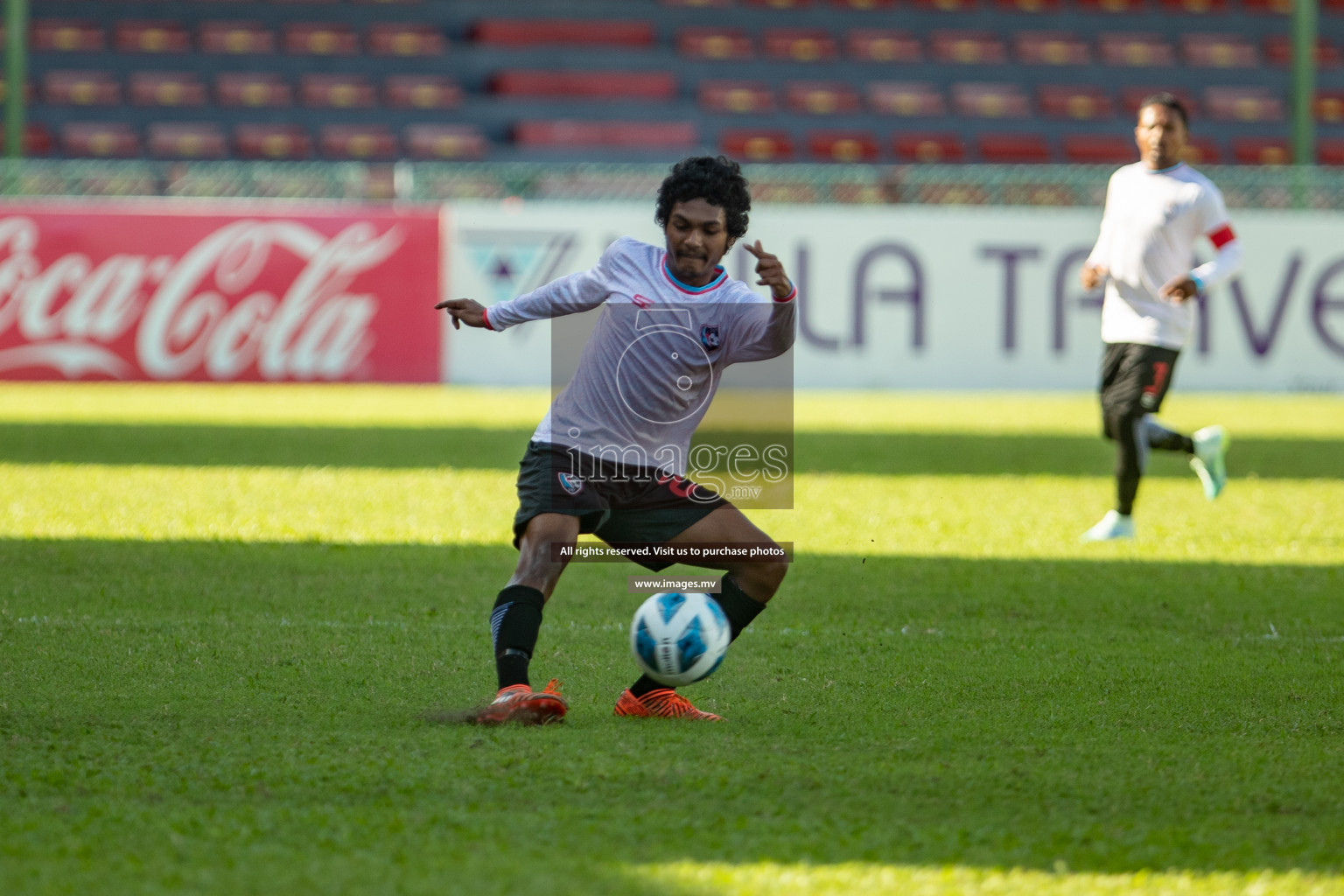 Tent Sports Club vs Club PK in 2nd Division 2022 on 13th July 2022, held in National Football Stadium, Male', Maldives  Photos: Hassan Simah / Images.mv