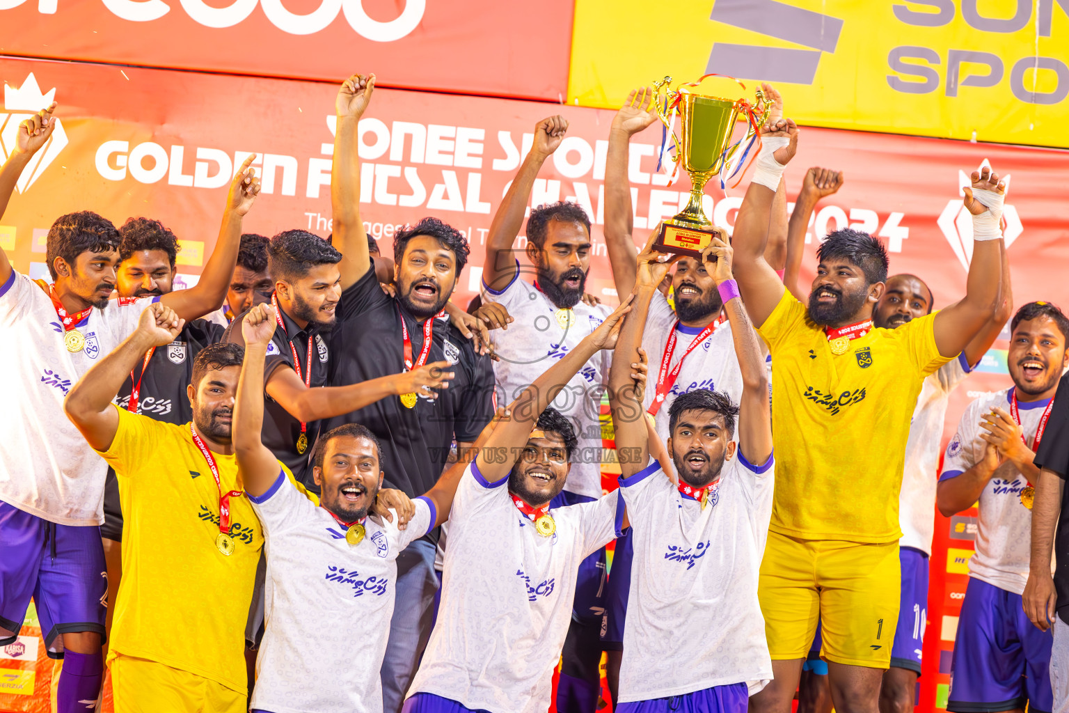 F Dharanboodhoo vs F Bilehdhoo in Day 24 of Golden Futsal Challenge 2024 was held on Wednesday , 7th February 2024 in Hulhumale', Maldives
Photos: Ismail Thoriq / images.mv