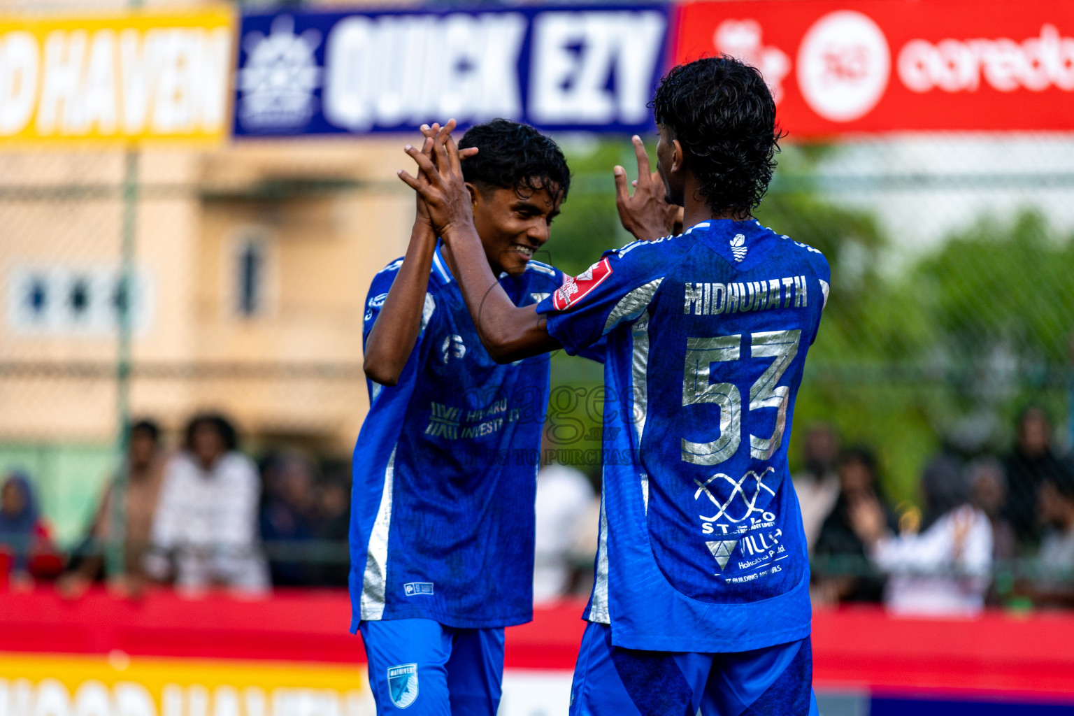 AA. Ukulhas VS AA. Mathiveri in Day 7 of Golden Futsal Challenge 2025 was held on Saturday, 11th January 2025, in Hulhumale', Maldives 
Photos: Hassan Simah / images.mv