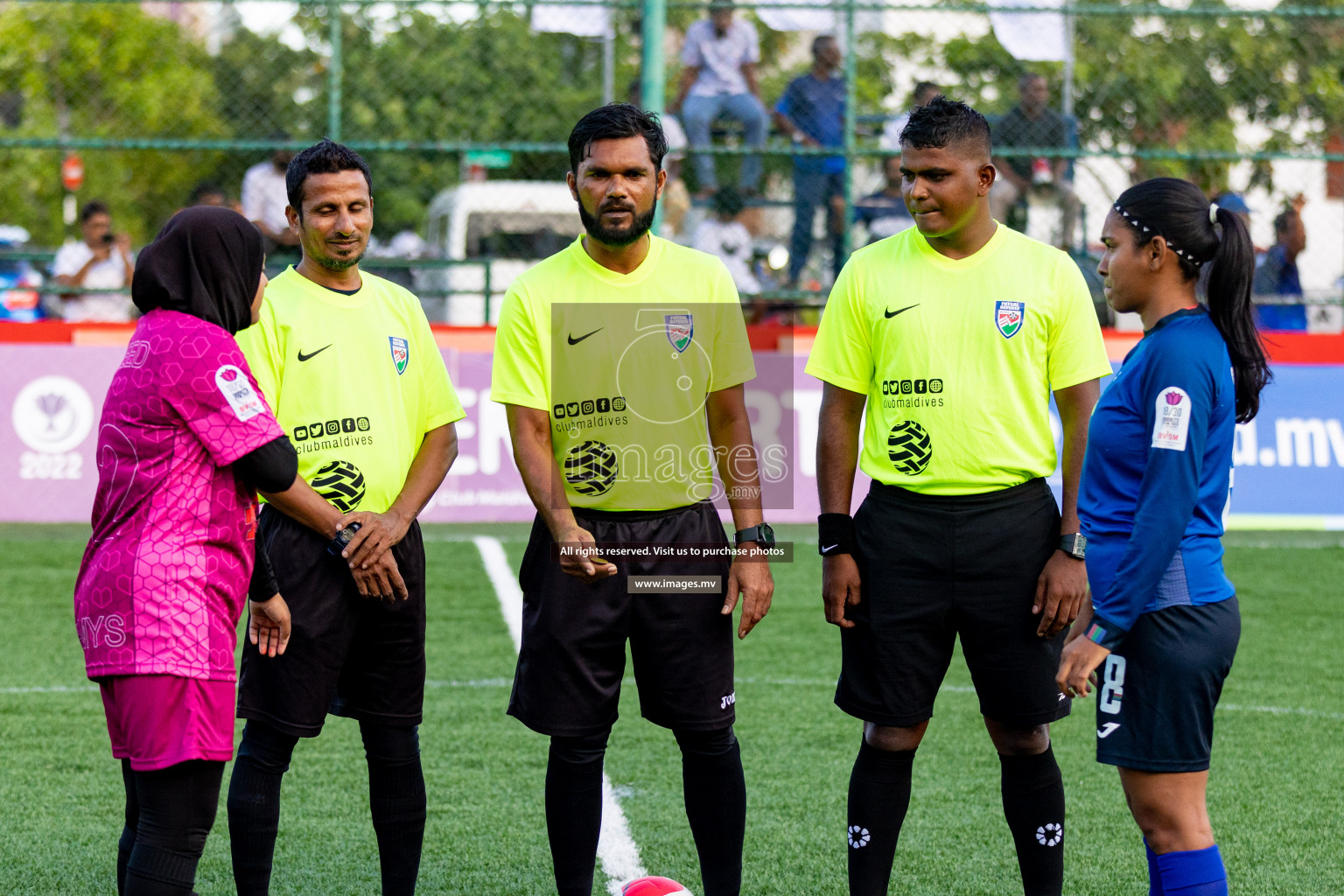 Team Fenaka vs Club MYS in Eighteen Thirty Women's Futsal Fiesta 2022 was held in Hulhumale', Maldives on Monday, 17th October 2022. Photos: Mohamed Mahfooz Moosa / images.mv