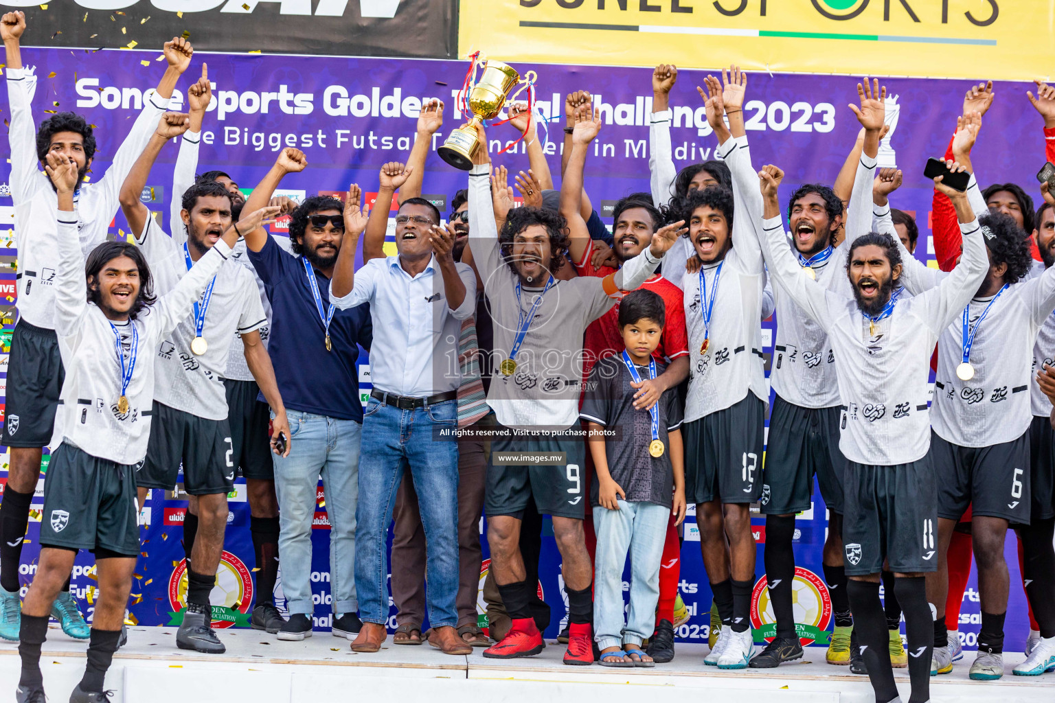 Matchday 21 of Golden Futsal Challenge 2023 on 25 February 2023 in Hulhumale, Male, Maldives