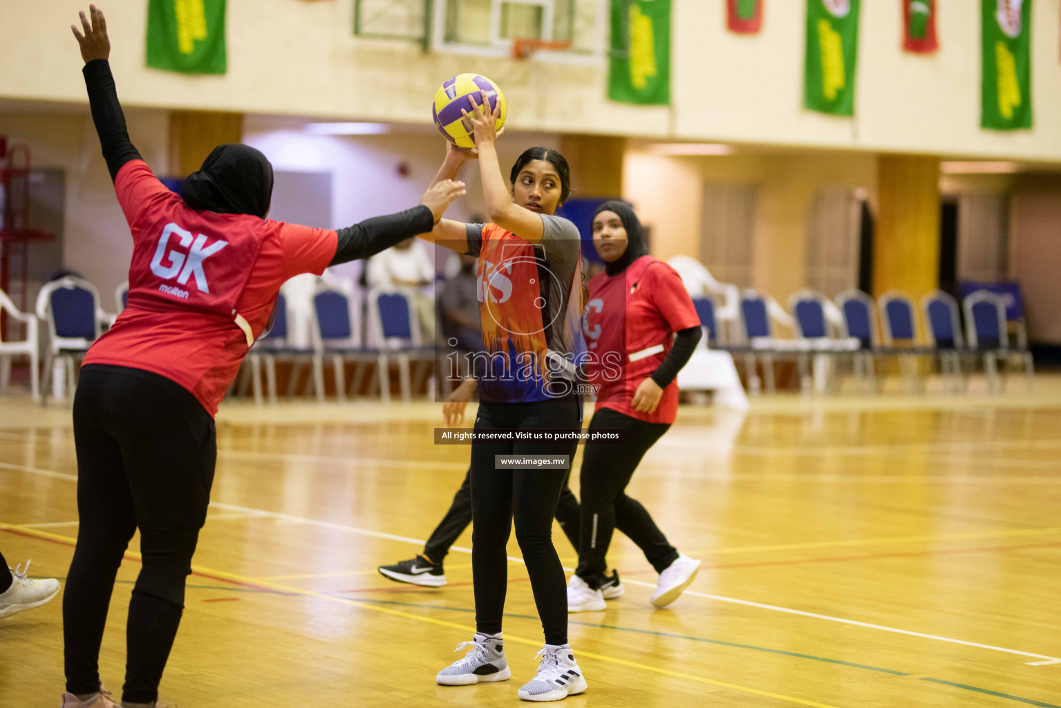 Milo National Netball Tournament 1st December 2021 at Social Center Indoor Court, Male, Maldives. Photos: Maanish/ Images Mv