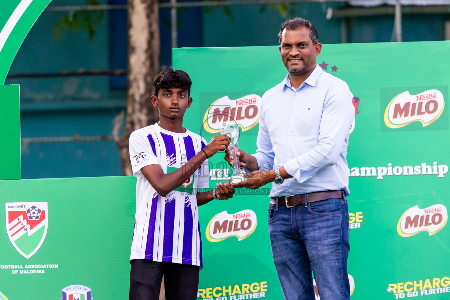 Day 5 of MILO Academy Championship 2025 (U14) was held on Monday, 3rd November 2025 at Henveiru Football Grounds, Male', Maldives . Photos: Nausham Waheed / images.mv
