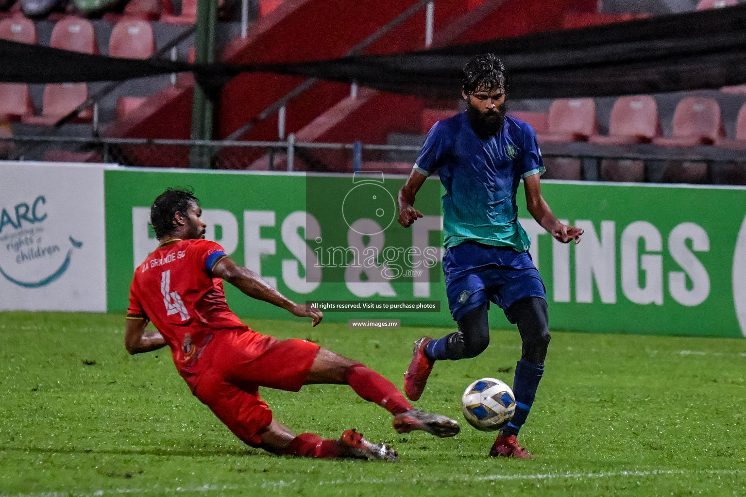 Super United Sports vs Da Grande in Dhivehi Premier League Qualification 22 on 30th Aug 2022, held in National Football Stadium, Male', Maldives Photos: Nausham Waheed / Images.mv