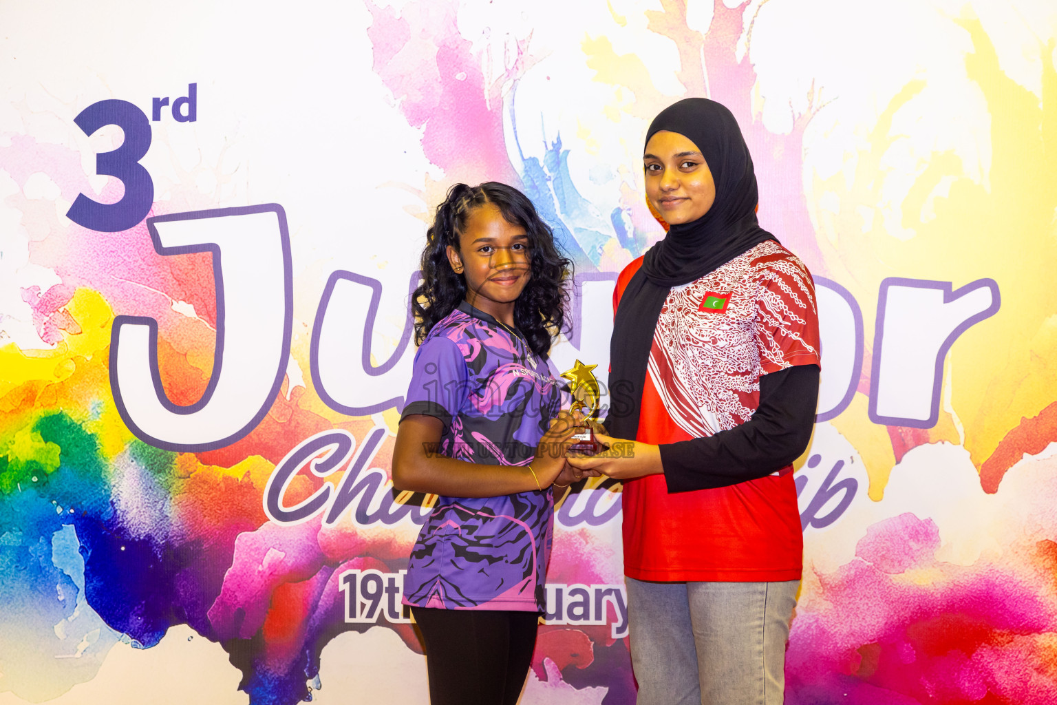 Closing ceremony of 3rd Netball Junior Championship, held at Social Center on Saturday, 25th January 2025 . Photos: Nausham Waheed / images.mv