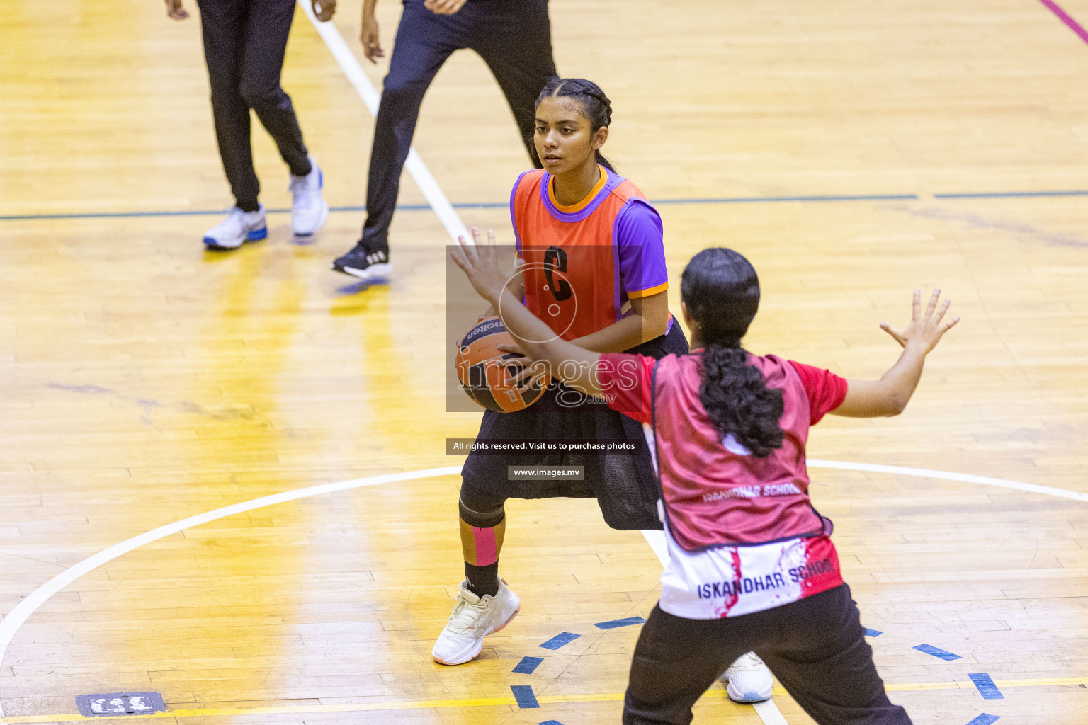 Day7 of 24th Interschool Netball Tournament 2023 was held in Social Center, Male', Maldives on 2nd November 2023. Photos: Nausham Waheed / images.mv