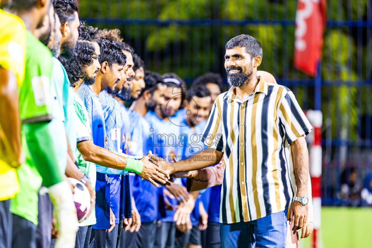 FC Dhunthari vs Vela Sports Club in Day 5 of Eydhafushi Futsal Cup 2024 was held on Friday, 12th April 2024, in B Eydhafushi, Maldives Photos: Nausham Waheed / images.mv