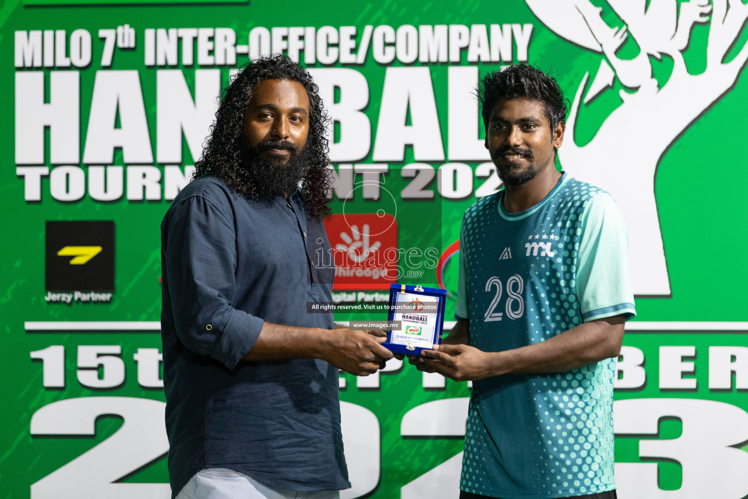 1st Division Final of 7th Inter-Office/Company Handball Tournament 2023, held in Handball ground, Male', Maldives on Monday, 24th October 2023 Photos: Nausham Waheed/ Images.mv