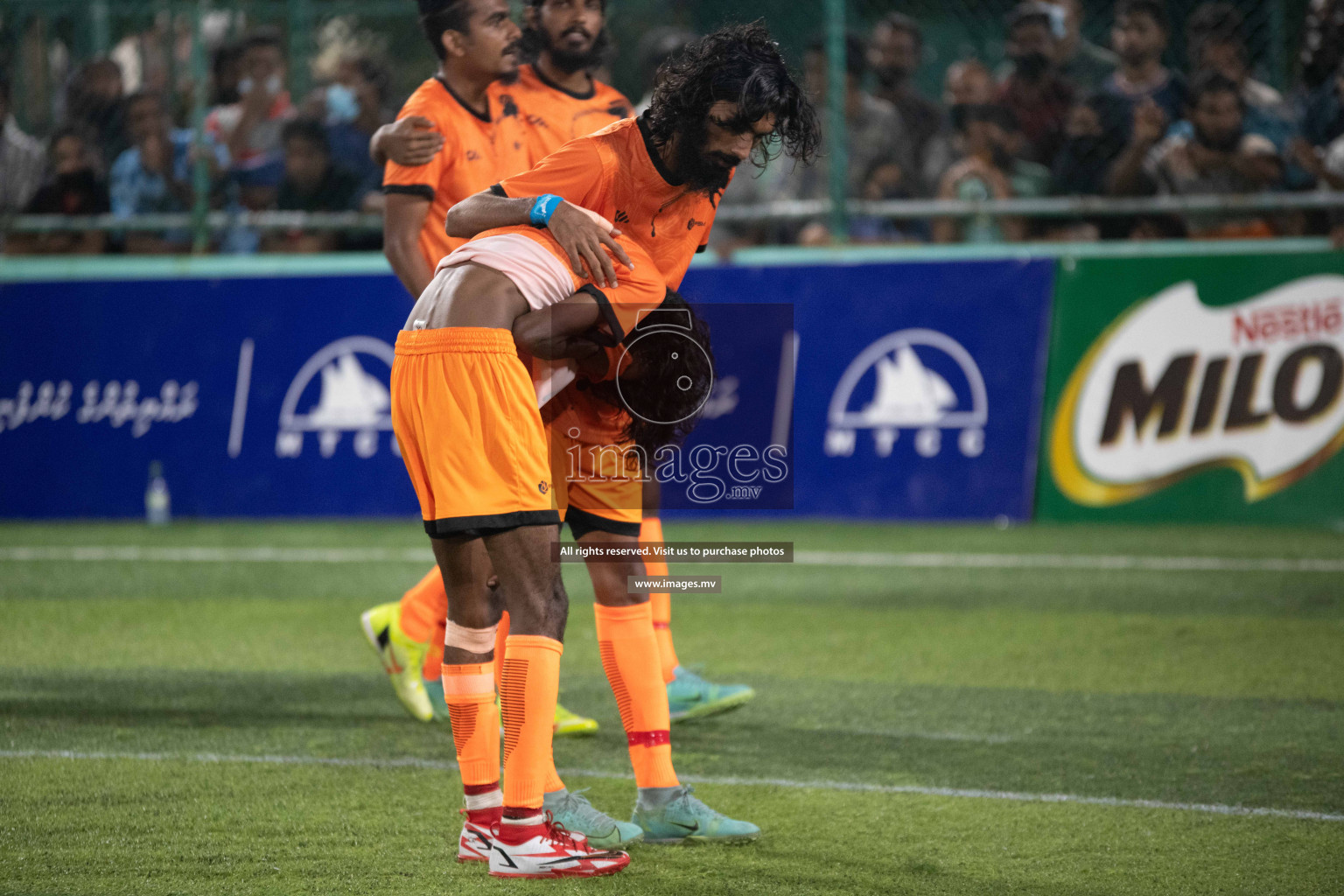 RRC Vs FSM in the Semi Finals of Club Maldives 2021 held in Hulhumale, Maldives on 19 December 2021. Photos: Shuu Abdul Sattar / images.mv