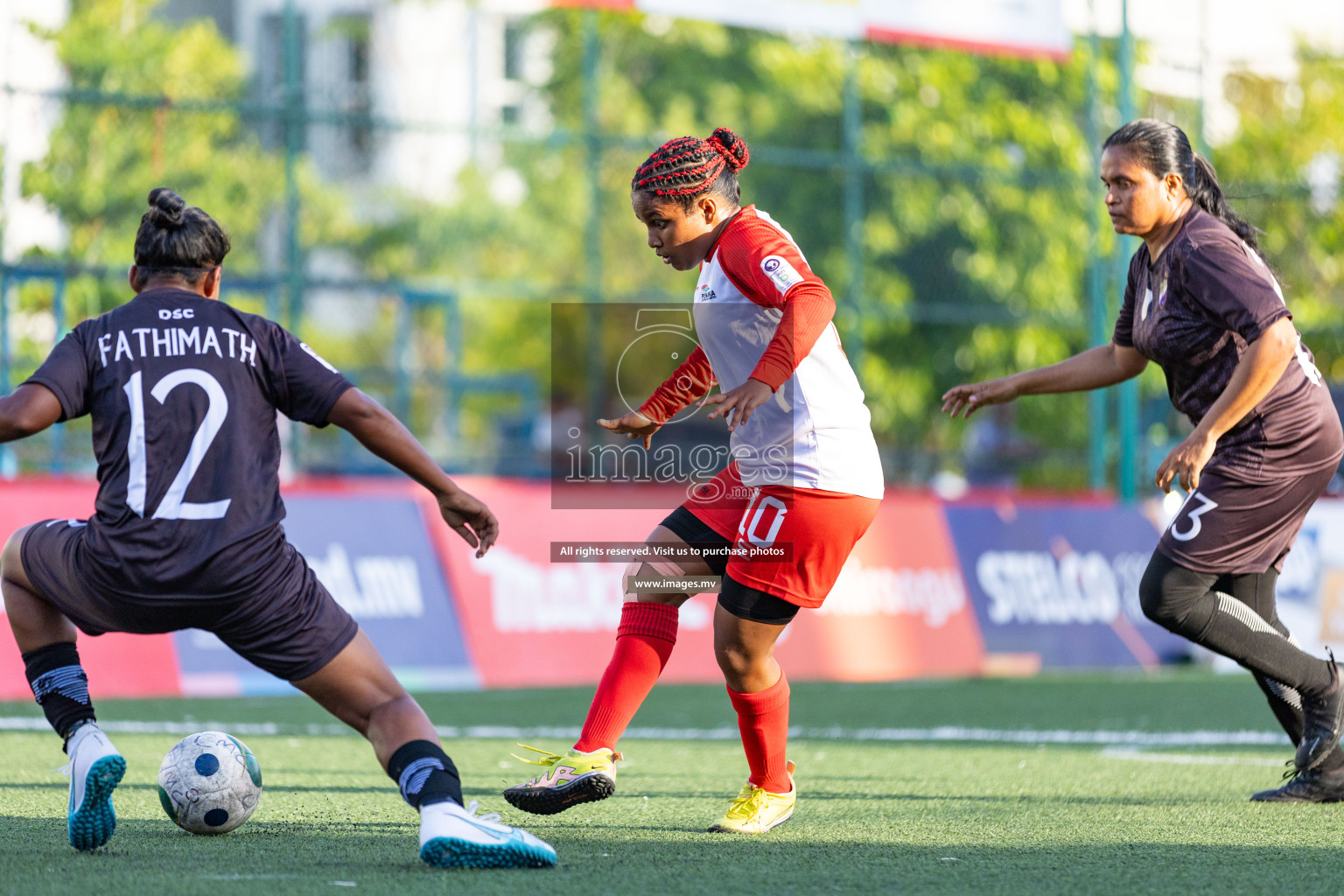 DSC vs Fenaka in Eighteen Thirty 2023 held in Hulhumale, Maldives, on Monday, 14th August 2023. Photos: Nausham Waheed / images.mv