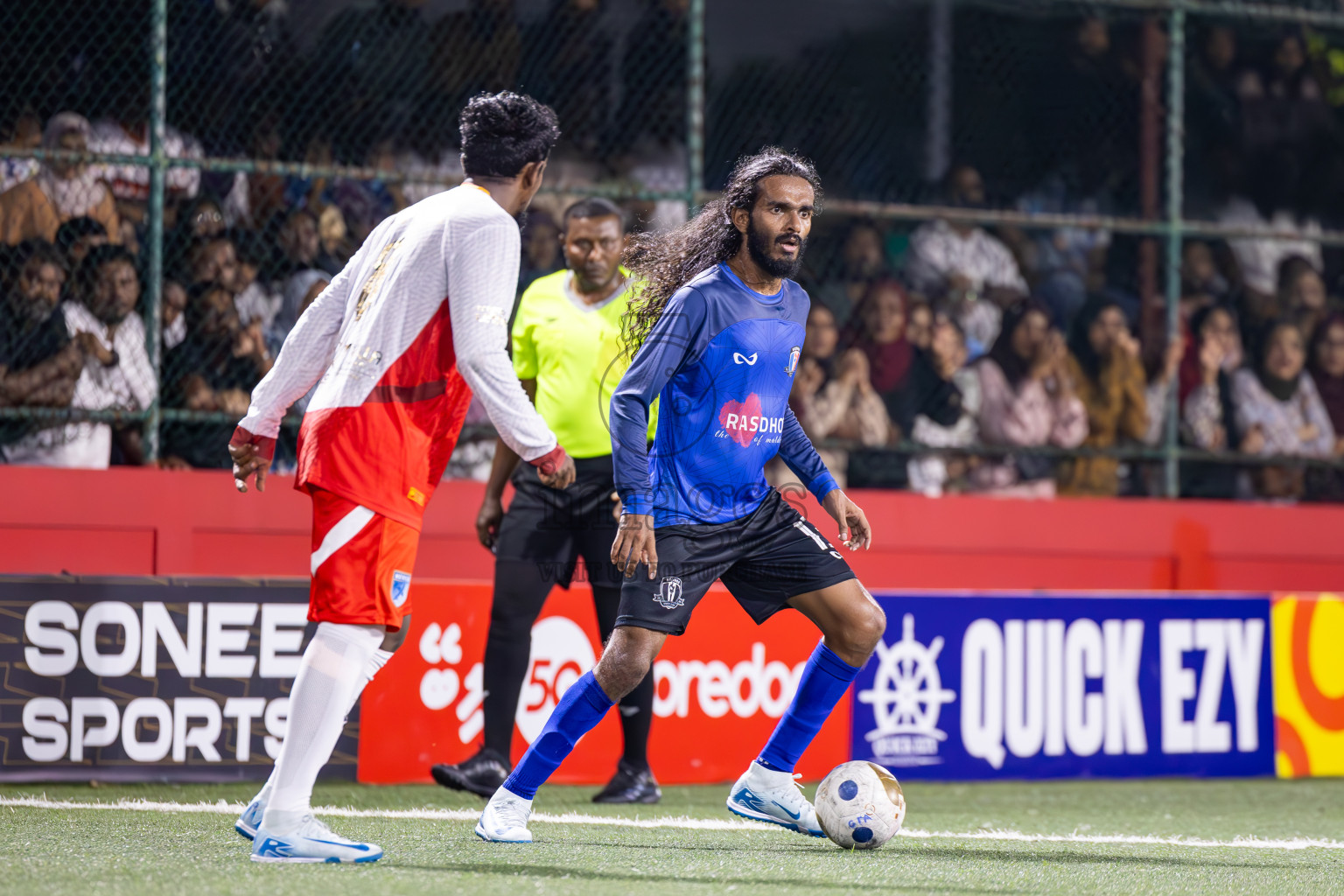 AA Mathiveri vs AA Rasdhoo in Day 15 of Golden Futsal Challenge 2025 was held on Sunday, 19th January 2025, in Hulhumale', Maldives. Photos: Ismail Thoriq / images.mv