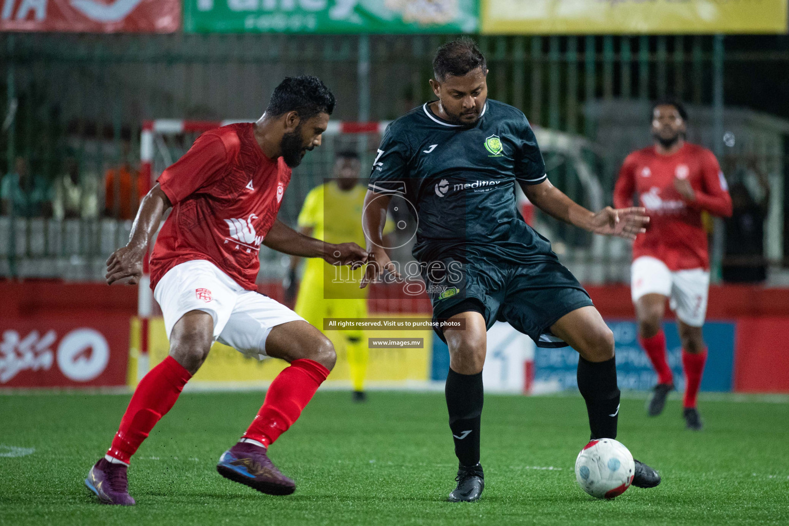 takandhoo vs HA. Muraidhoo in Day 3 of Golden Futsal Challenge 2023 on 07 February 2023 in Hulhumale, Male, Maldives