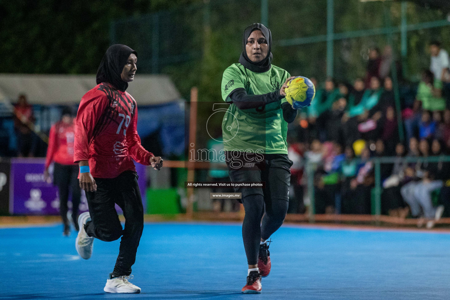 Day 9 of 6th MILO Handball Maldives Championship 2023, held in Handball ground, Male', Maldives on 28th May 2023 Photos: Nausham Waheed/ Images.mv