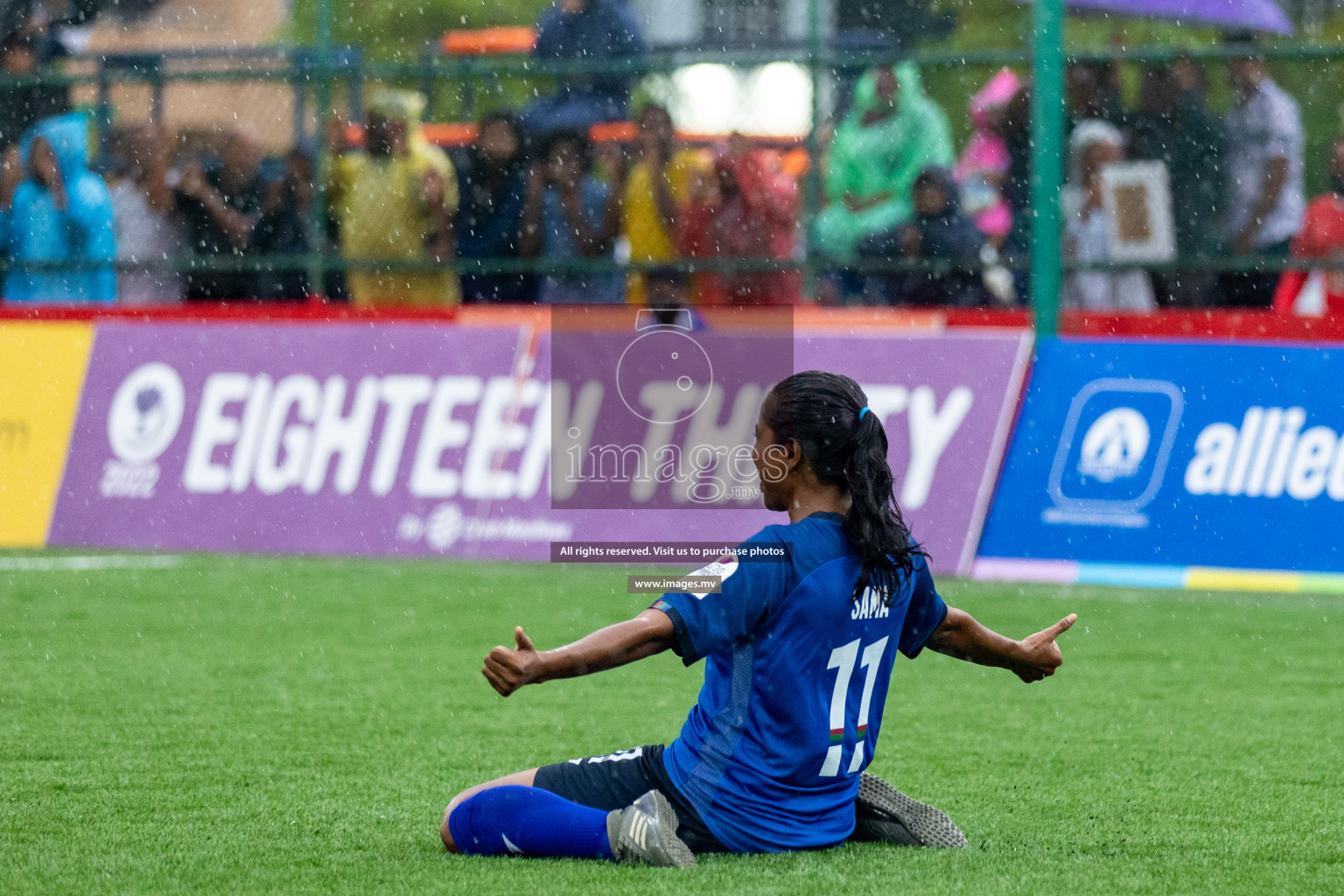 WAMCO vs Team Fenaka in Eighteen Thirty Women's Futsal Fiesta 2022 was held in Hulhumale', Maldives on Friday, 14th October 2022. Photos: Hassan Simah / images.mv