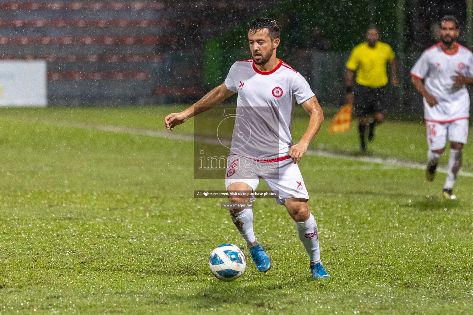 JJ Sports Club vs Buru Sports Club in the 2nd Division 2022 on 18th July 2022, held in National Football Stadium, Male', Maldives Photos: Hassan Simah / Images.mv