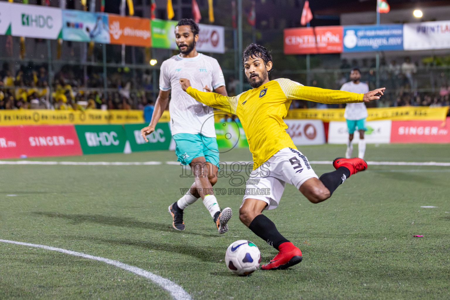 RRC vs MPL in the Semi Finals of Club Maldives Cup 2024 held in Rehendi Futsal Ground, Hulhumale', Maldives on Monday, 14th October 2024. 
Photos: Hassan Simah / images.mv