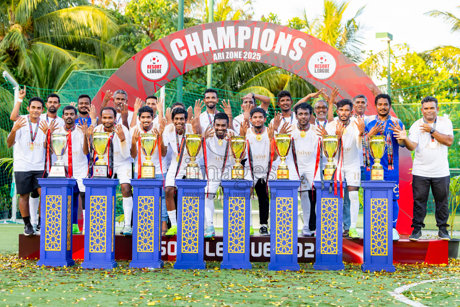Barcelo vs Conrad in the Final of Resort League 2025 (Ari Zone) was held on Sunday, 28th June 2025 in Conrad Maldives Rangali Island, Alif Dhaalu Atoll, Maldives. Photos: Nausham Waheed / images.mv