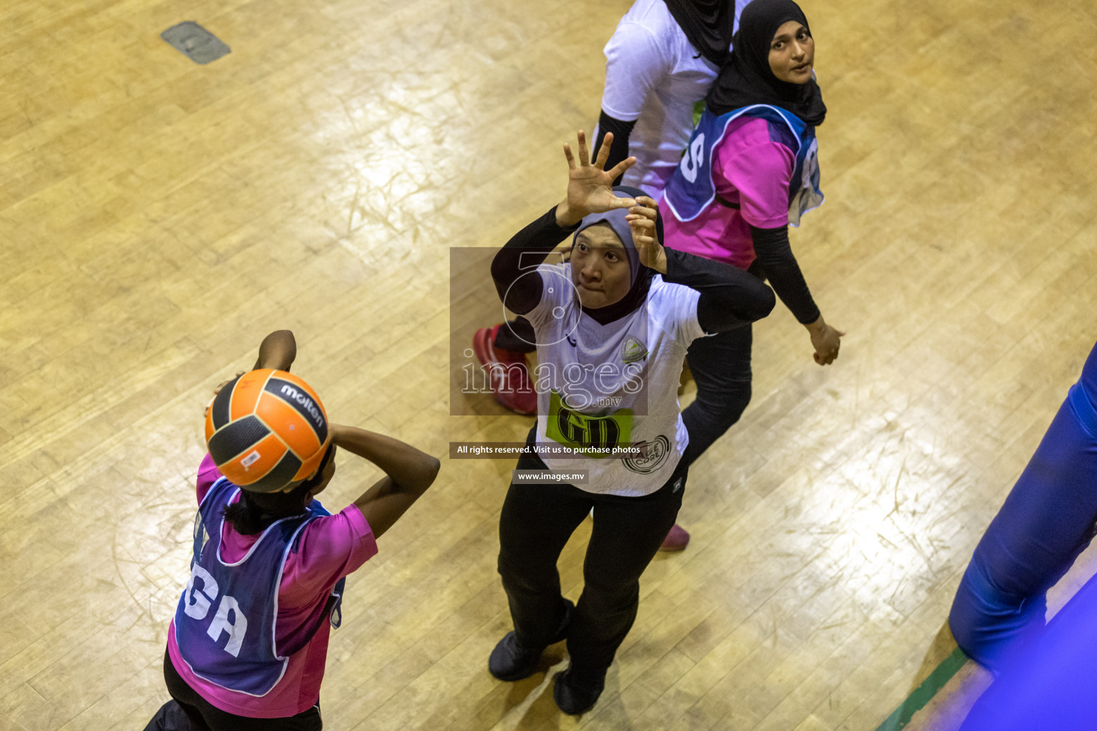 Sports Club Shining Star vs Club Green Streets in the Milo National Netball Tournament 2022 on 17 July 2022, held in Social Center, Male', Maldives. Photographer: Hassan Simah / Images.mv