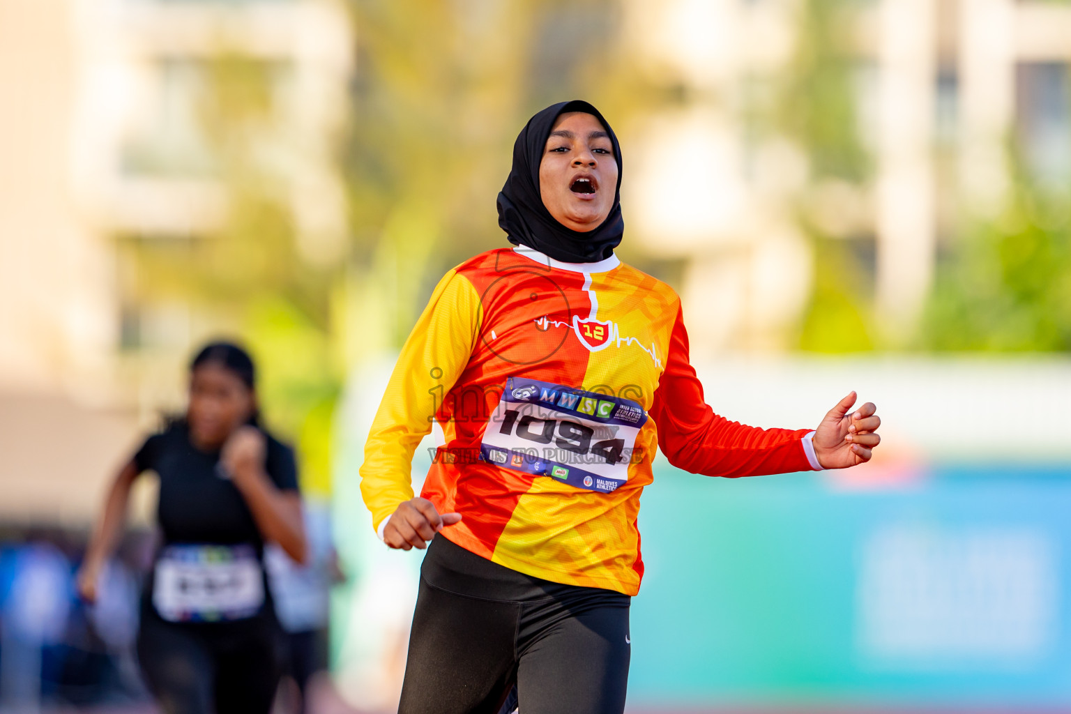 Day 4 of MWSC Interschool Athletics Championships 2024 held in Hulhumale Running Track, Hulhumale, Maldives on Tuesday, 12th November 2024. Photos by: Nausham Waheed / Images.mv