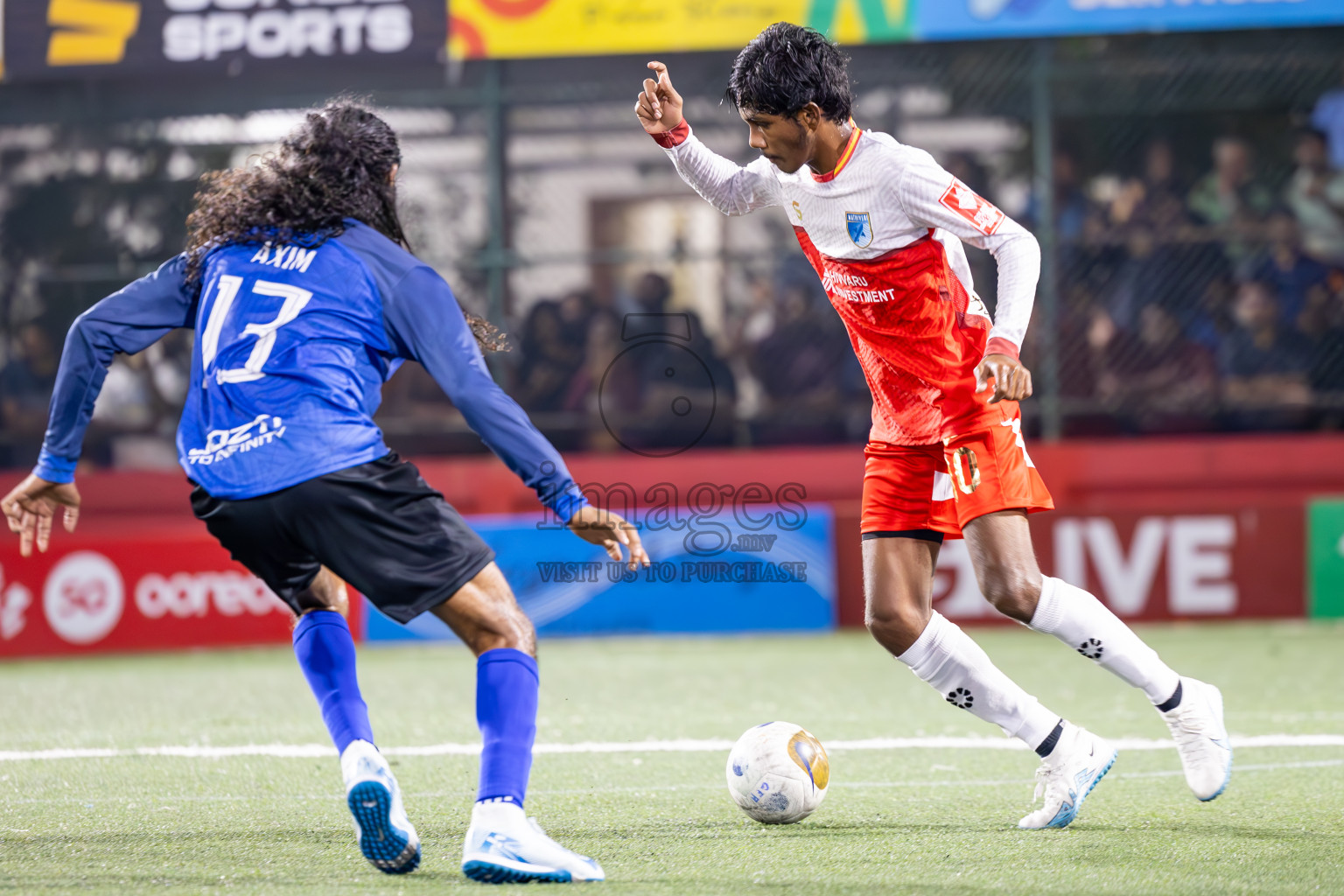 AA Mathiveri vs AA Rasdhoo in Day 15 of Golden Futsal Challenge 2025 was held on Sunday, 19th January 2025, in Hulhumale', Maldives. Photos: Ismail Thoriq / images.mv