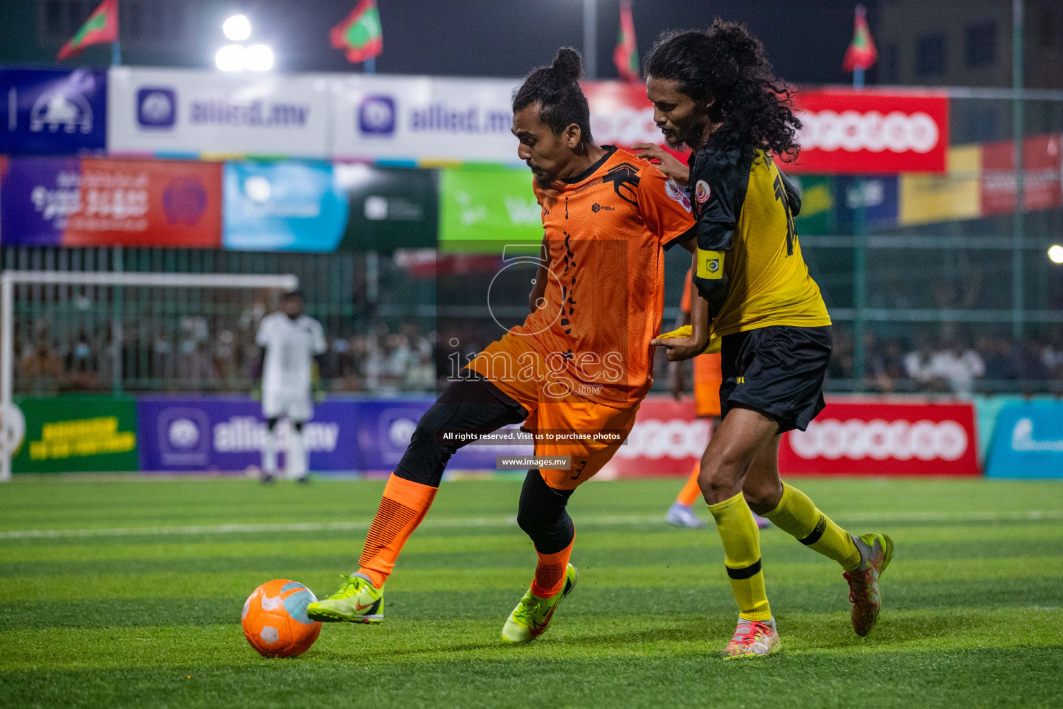 RRC Vs FSM in the Semi Finals of Club Maldives 2021 held in Hulhumale, Maldives on 19 December 2021. Photos: Ismail Thoriq / images.mv