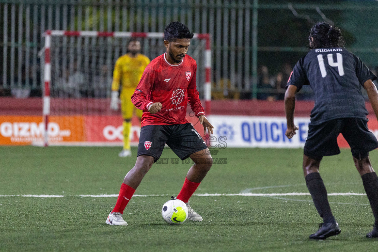 ADh Mahibadhoo vs ADh Dhangethi in Day 16 of Golden Futsal Challenge 2024 was held on Tuesday, 30th January 2024, in Hulhumale', Maldives Photos: Nausham Waheed / images.mv