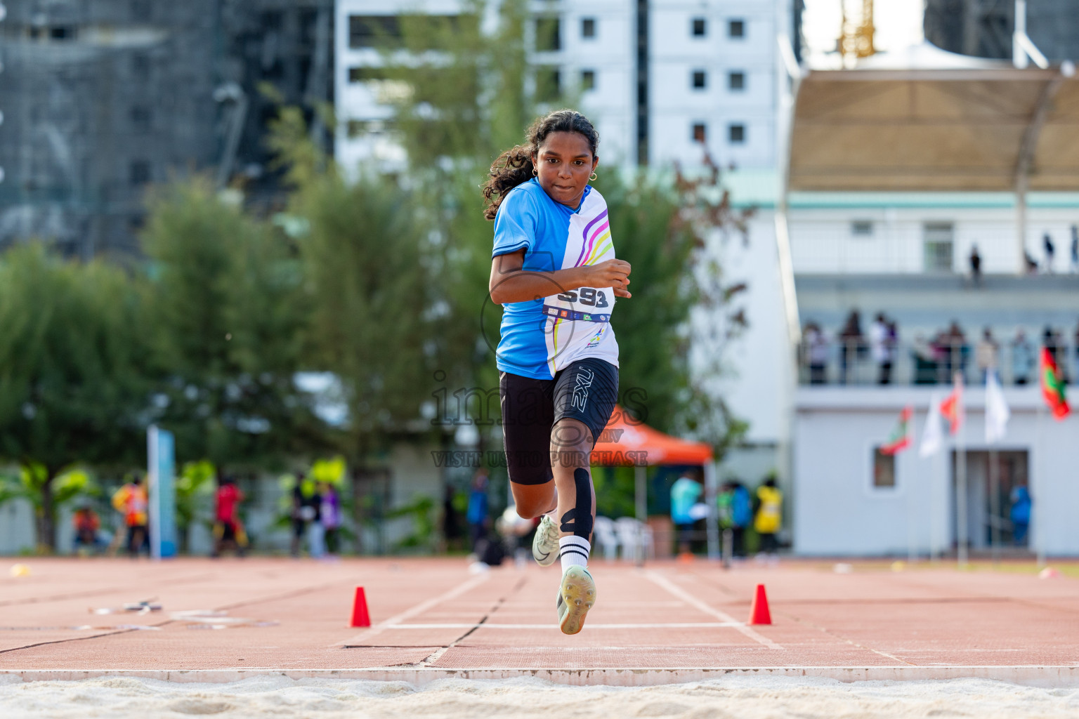 Day 2 of MWSC Interschool Athletics Championships 2024 held in Hulhumale Running Track, Hulhumale, Maldives on Sunday, 10th November 2024. 
Photos by: Hassan Simah / Images.mv