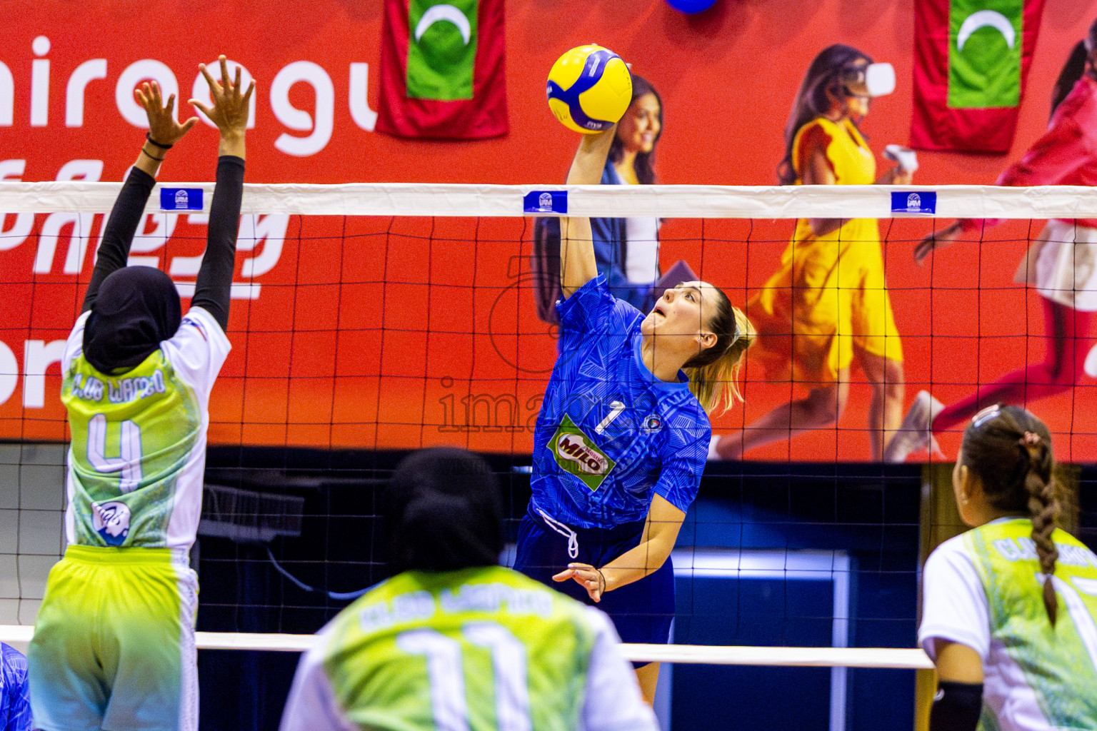 Police Club vs Club Wamco in the Final of Women's Division of VAM Cup 2025 held in Male', Maldives on Thursdsay, 17th April 2025 at Social Center Indoor Hall Photos By: Nausham Waheed / images.mv
