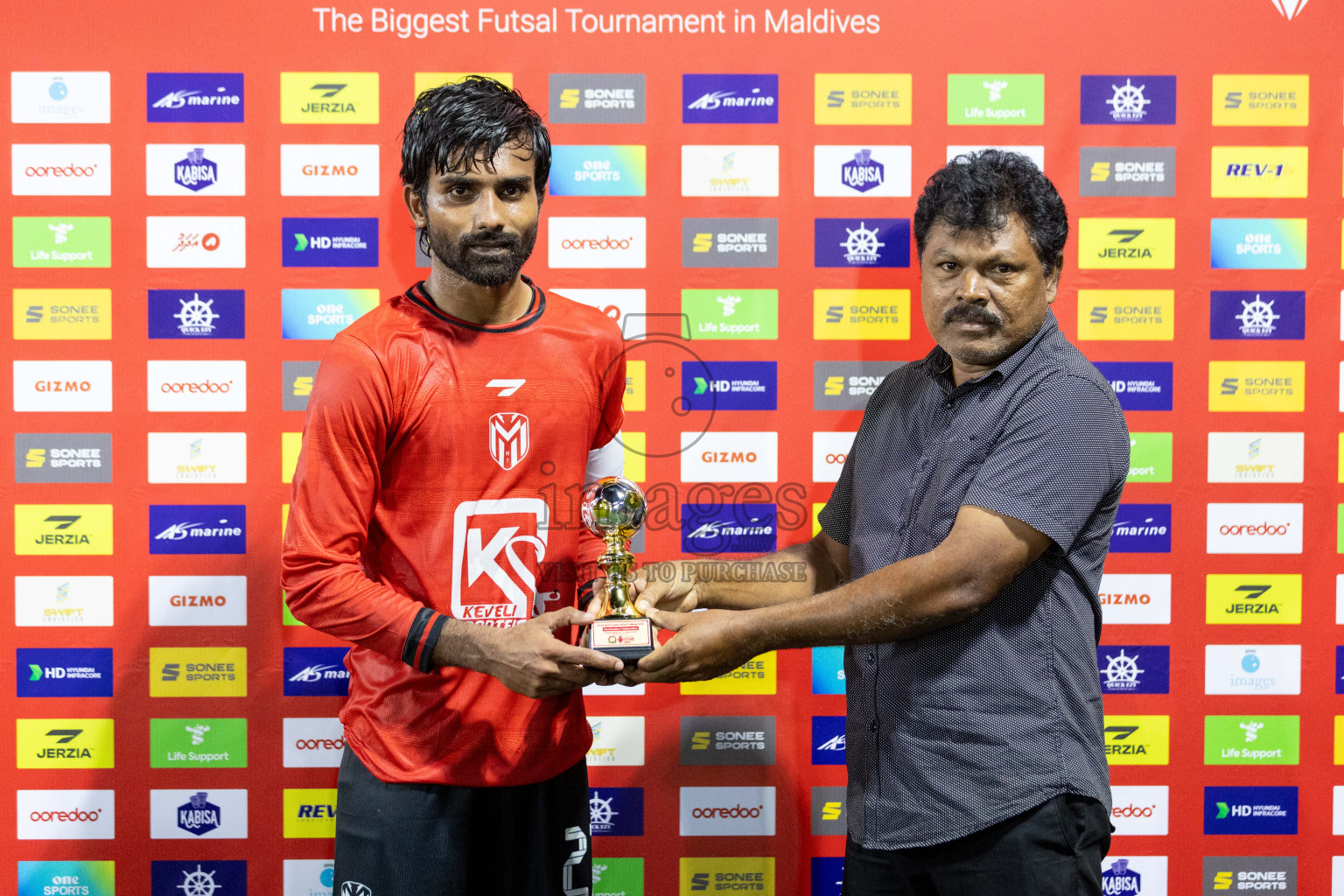 Dh Maaenbodhoo vs Dh Kudahuvadhoo in Day 4 of Golden Futsal Challenge 2024 was held on Thursday, 18th January 2024, in Hulhumale', Maldives Photos: Nausham Waheed / images.mv