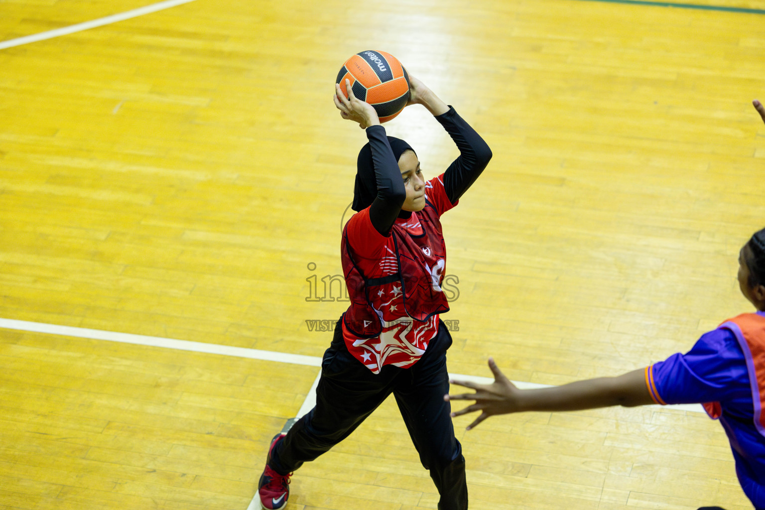 Day 13 of 25th Inter-School Netball Tournament was held in Social Center at Male', Maldives on Saturday, 24th August 2024. Photos: Mohamed Mahfooz Moosa / images.mv