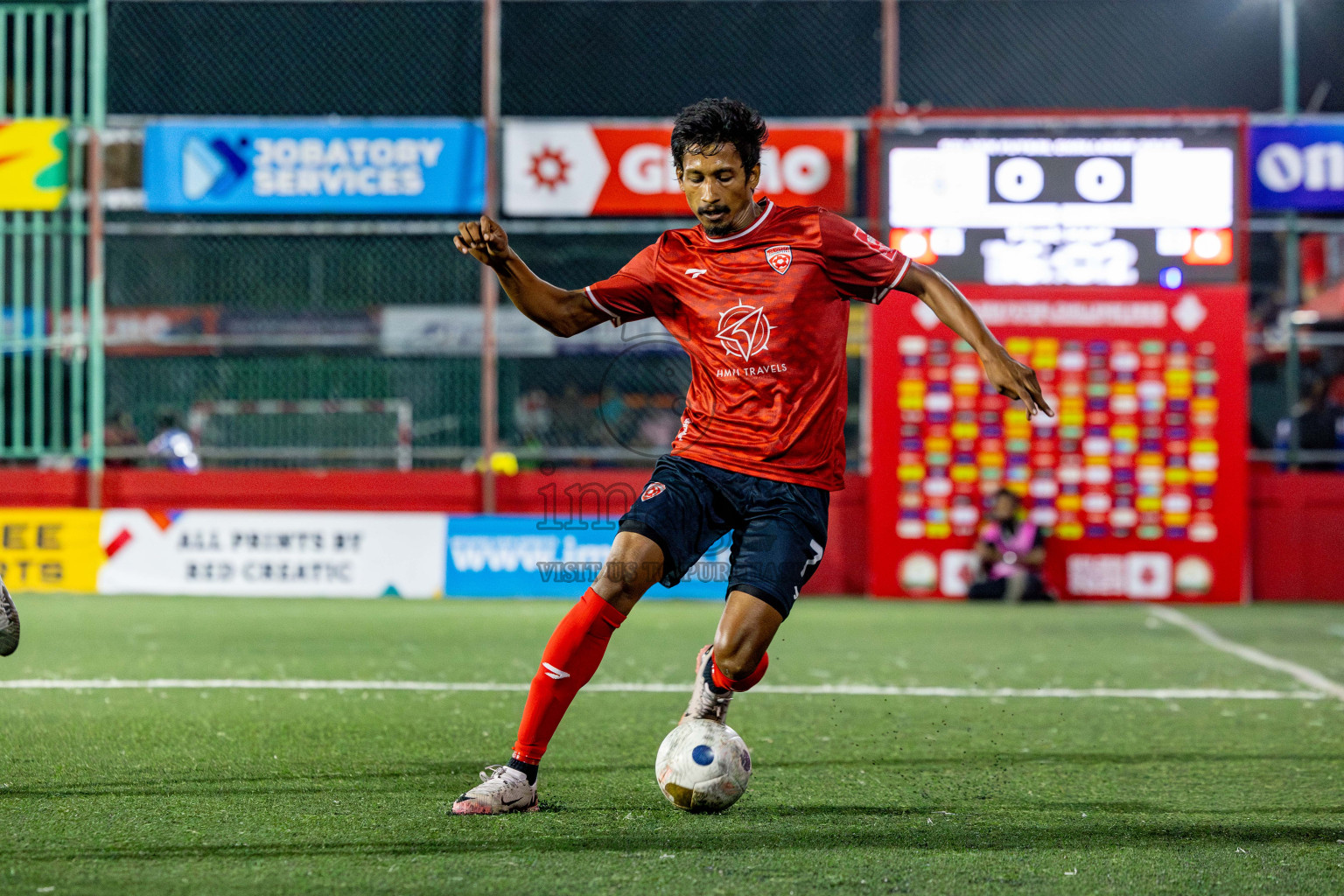 AA. Thoddoo VS ADh. Mahibadhoo in zone round on Day 32 of Golden Futsal Challenge 2025 was held on Wednesday , 5th February 2025, in Hulhumale', Maldives. 
Photos: Hassan Simah / images.mv