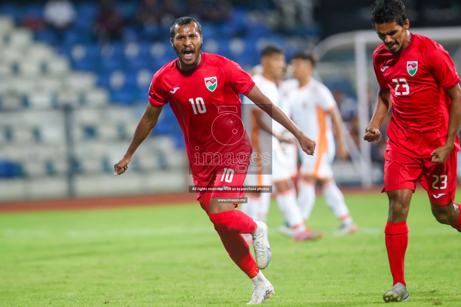 Maldives vs Bhutan in SAFF Championship 2023 held in Sree Kanteerava Stadium, Bengaluru, India, on Wednesday, 22nd June 2023. Photos: Nausham Waheed / images.mv