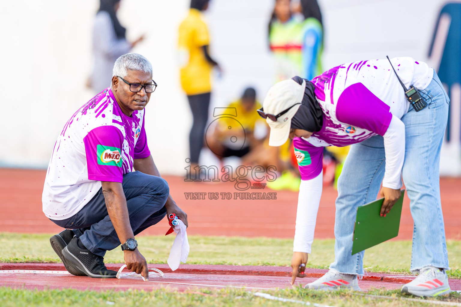 Day 2 of 12th Milo Association Championships was held in Ekuveni Track at Male', Maldives on Friday, 25th April 2025. Photos: Ismail Thoriq / images.mv